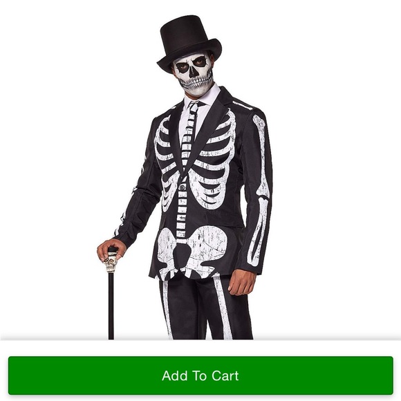 Spirit Other Spirit Skeleton Suit Halloween Costume Xl Poshmark